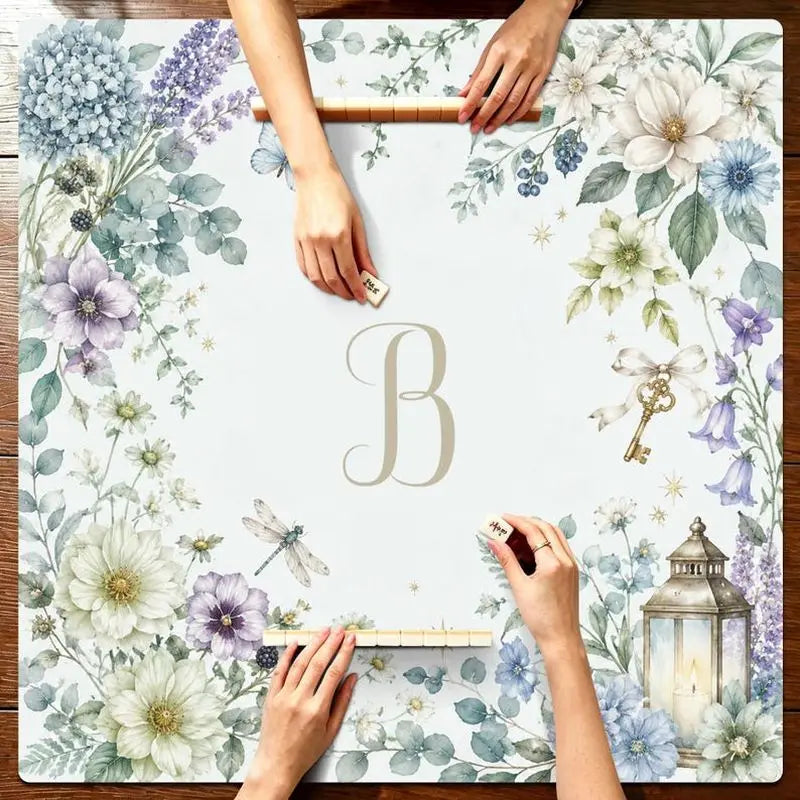 Violet Hour II mahjong mat — product design and size reference