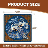 Midnight Garden mahjong mat — product design and size reference