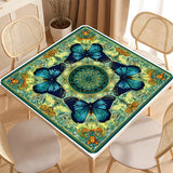 Peacock Garden mahjong mat — product design and size reference