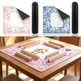 Petal Hour mahjong mat — product design and size reference