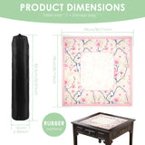 Petal Hour mahjong mat — product design and size reference
