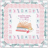 Palm Parasol mahjong mat — product design and size reference