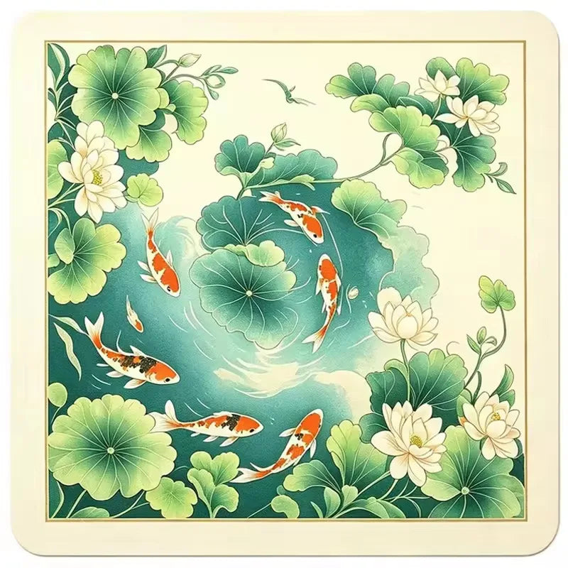 The Social Edit mahjong mat — product design and size reference