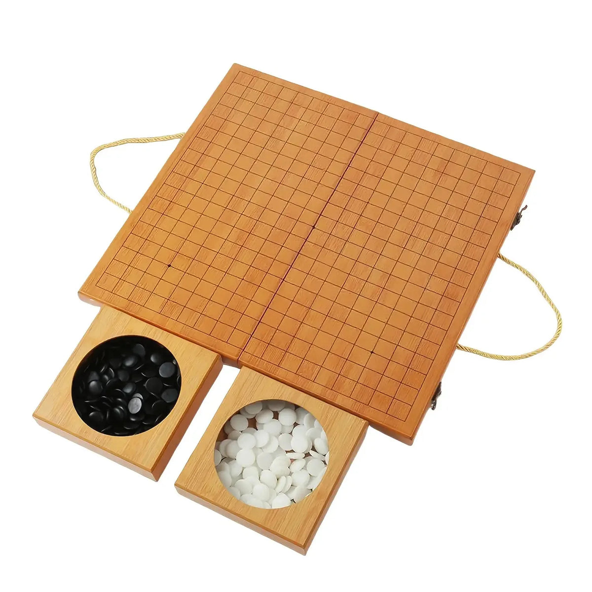 Double Take — wooden go & gomoku set