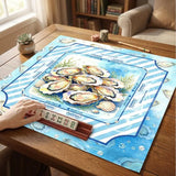 The Cobalt Edit mahjong mat — product design and size reference