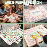 Petal Hour mahjong mat — product design and size reference