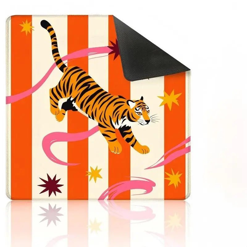 Tiger Social mahjong mat — product design and size reference