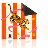 Tiger Social mahjong mat — product design and size reference