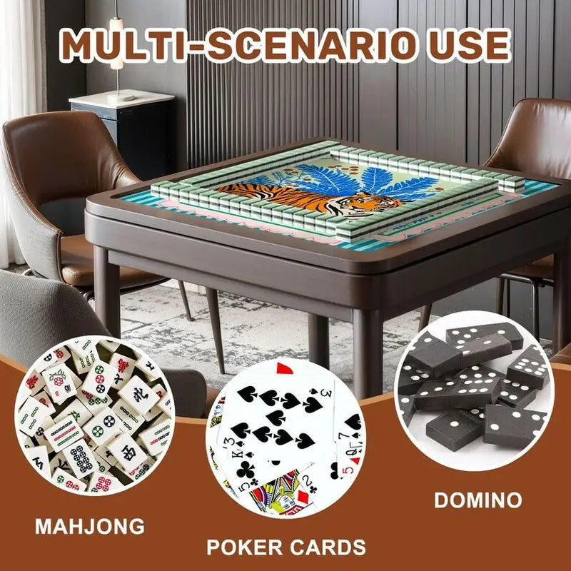 Tiger Social mahjong mat — product design and size reference
