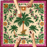 Garden Society mahjong mat — product design and size reference