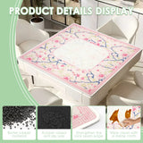 Petal Hour mahjong mat — product design and size reference