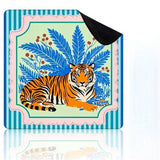 Tiger Social mahjong mat — product design and size reference