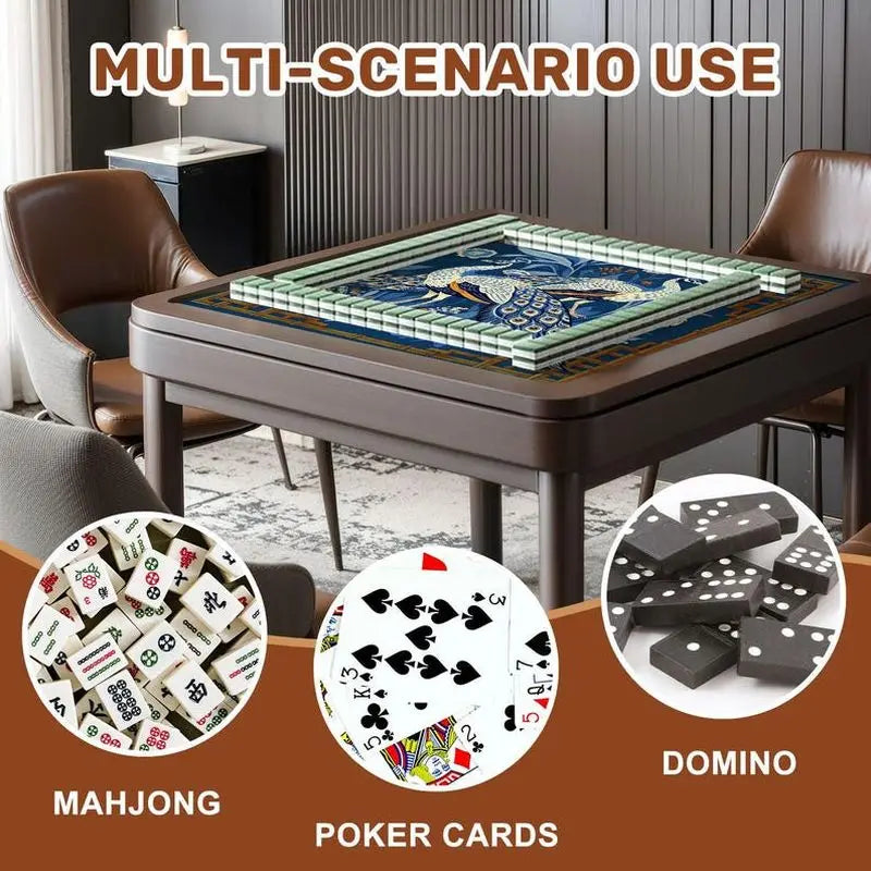 Midnight Garden mahjong mat — product design and size reference
