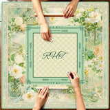 Porcelain Social mahjong mat — product design and size reference