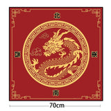 Red Letter mahjong mat — product design and size reference