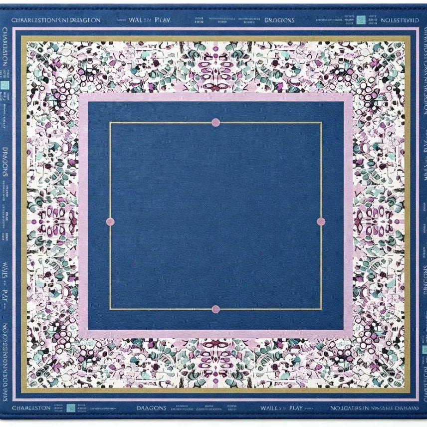 The Social Edit mahjong mat — product design and size reference