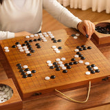 Double Take — wooden go & gomoku set