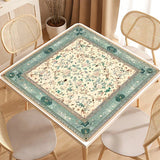 Peacock Garden mahjong mat — product design and size reference