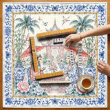 Porcelain Social II mahjong mat — product design and size reference