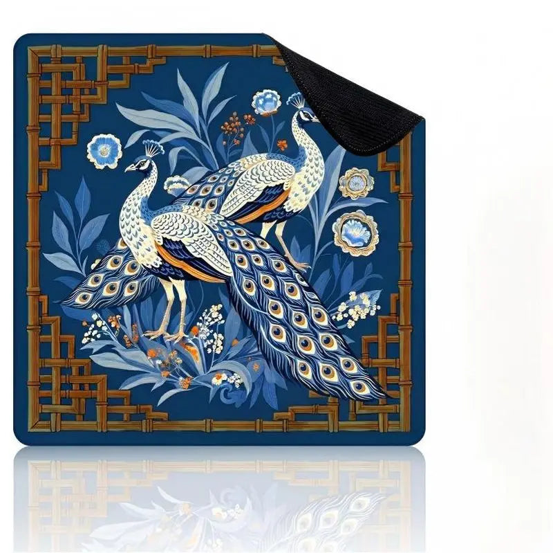 Midnight Garden mahjong mat — product design and size reference