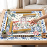 Porcelain Social II mahjong mat — product design and size reference