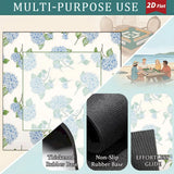 Hydrangea mahjong mat — product design and size reference