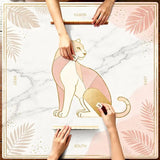 Midnight Garden mahjong mat — product design and size reference