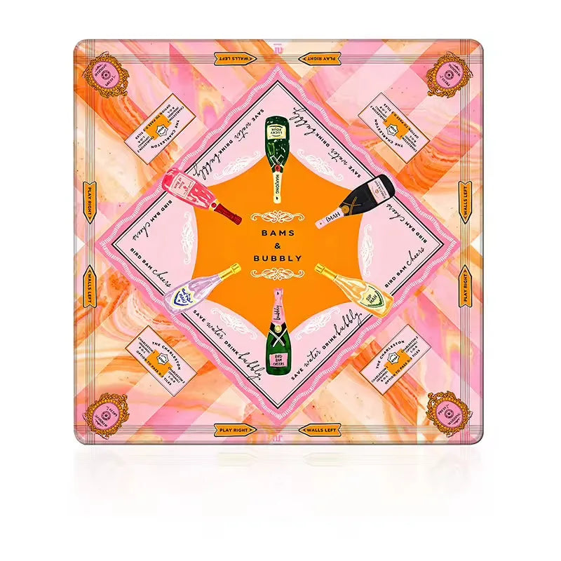 The Social Edit mahjong mat — product design and size reference