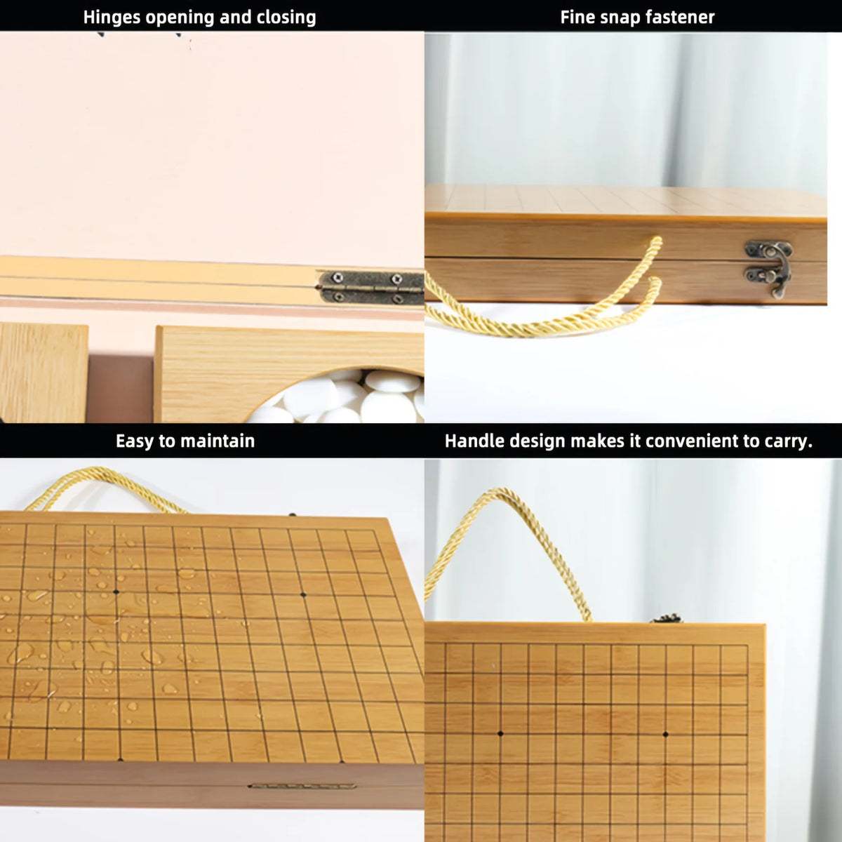 Double Take — wooden go & gomoku set