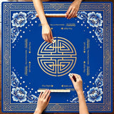 The Cobalt Edit mahjong mat — product design and size reference