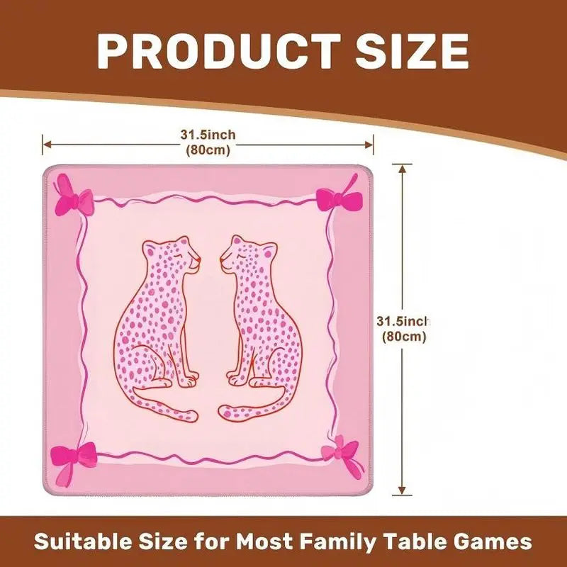 Midnight Garden mahjong mat — product design and size reference