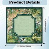 Botanical Hour mahjong mat — product design and size reference