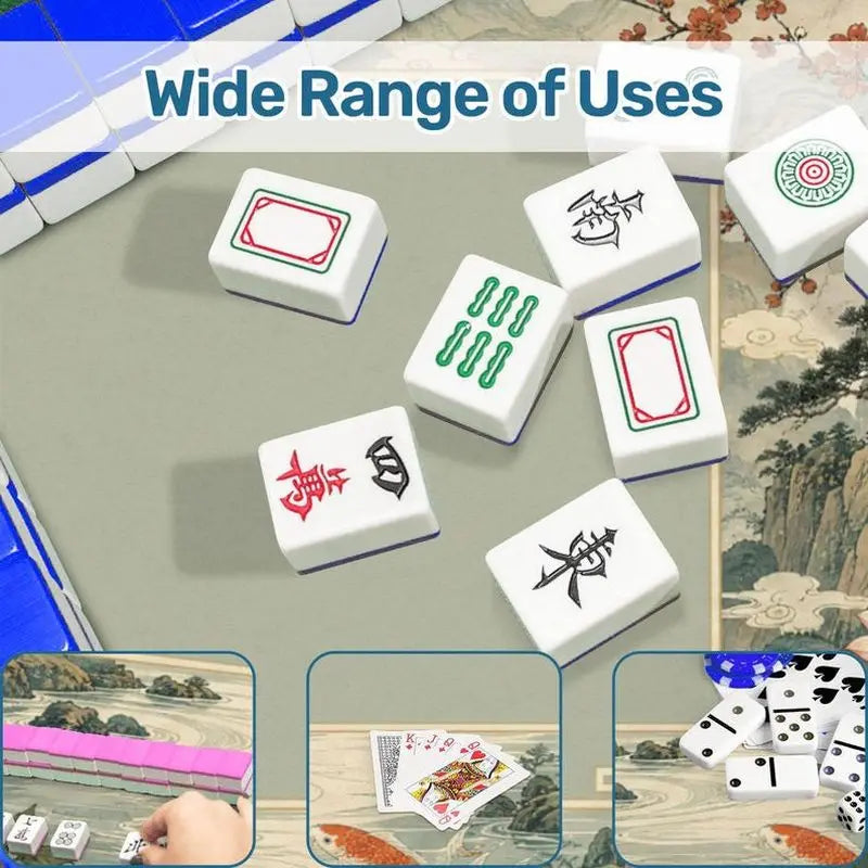 Lotus Reverie mahjong mat — product design and size reference