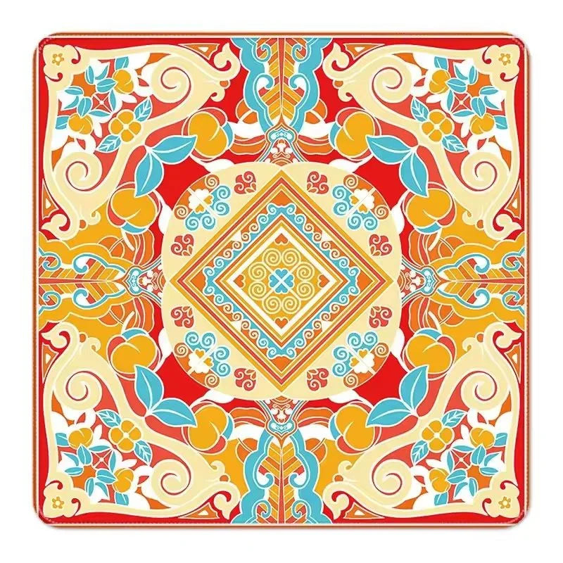 The Social Edit mahjong mat — product design and size reference