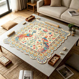 Phoenix Garden mahjong mat — product design and size reference