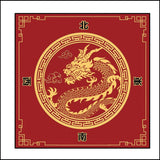 Red Letter mahjong mat — product design and size reference
