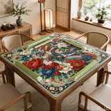 Woodland Social mahjong mat — product design and size reference