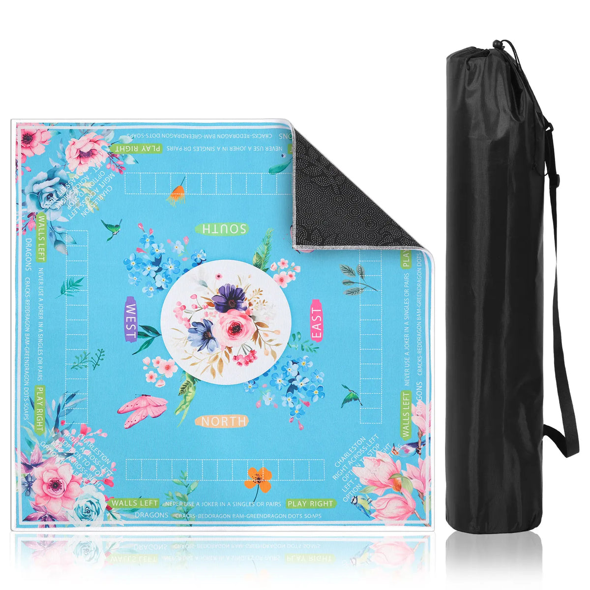 Blue Note mahjong mat — product design and size reference