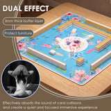 Blue Note mahjong mat — product design and size reference