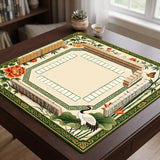 Garden Society mahjong mat — product design and size reference