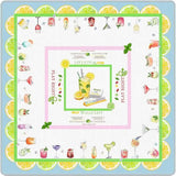 Palm Parasol mahjong mat — product design and size reference