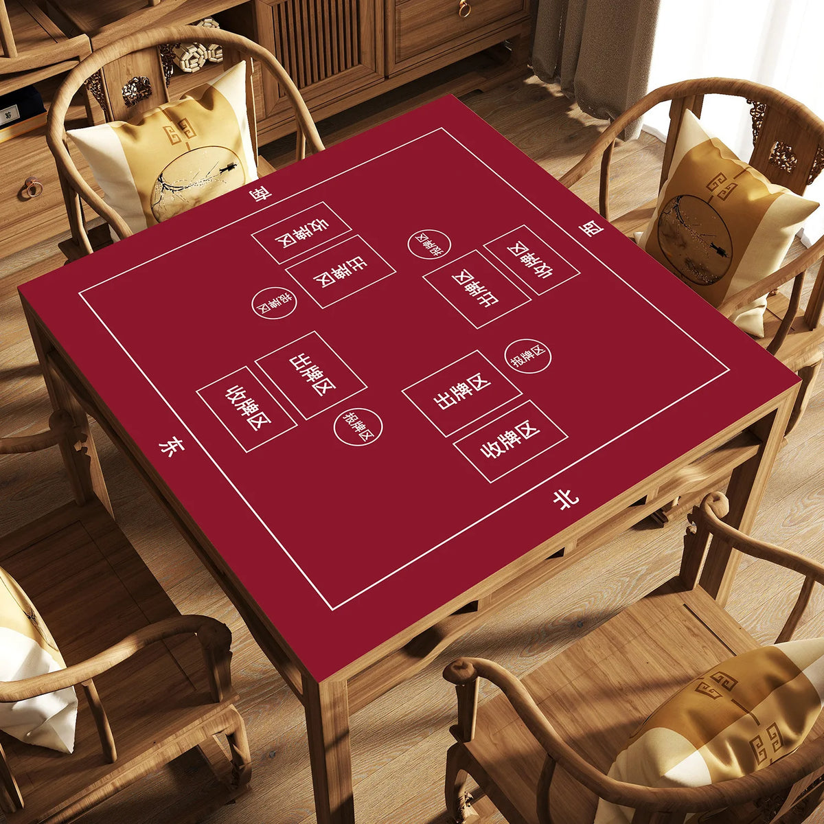 After Hours mahjong mat — product design and size reference