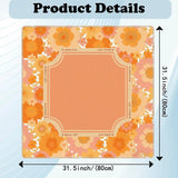 Botanical Hour mahjong mat — product design and size reference