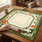 Garden Society mahjong mat — product design and size reference