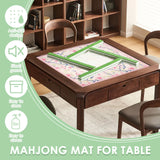 Petal Hour mahjong mat — product design and size reference