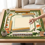 Garden Society mahjong mat — product design and size reference