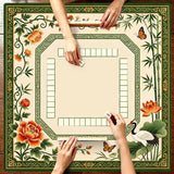 Garden Society mahjong mat — product design and size reference