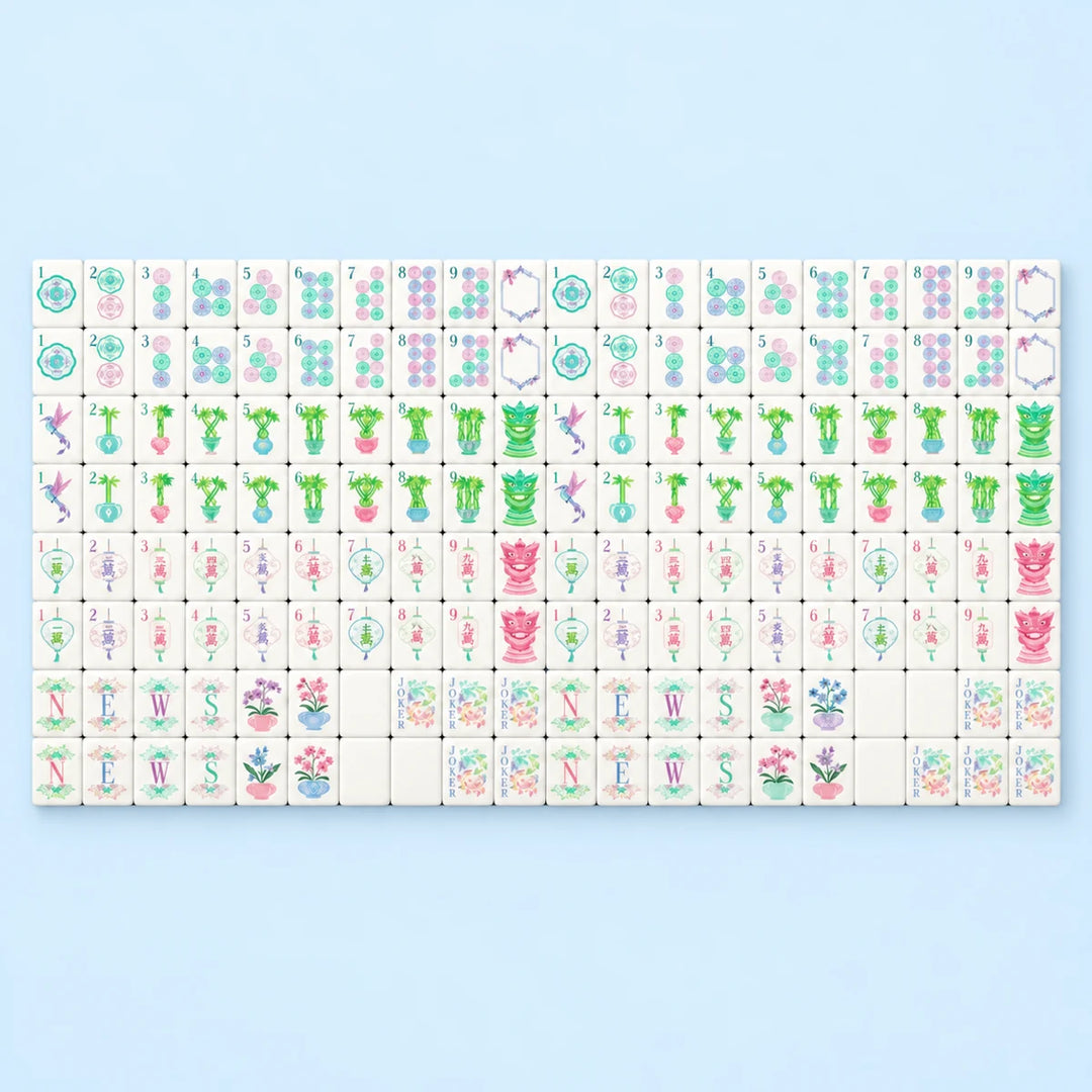 Blue Hour — Blue American Mahjong Set