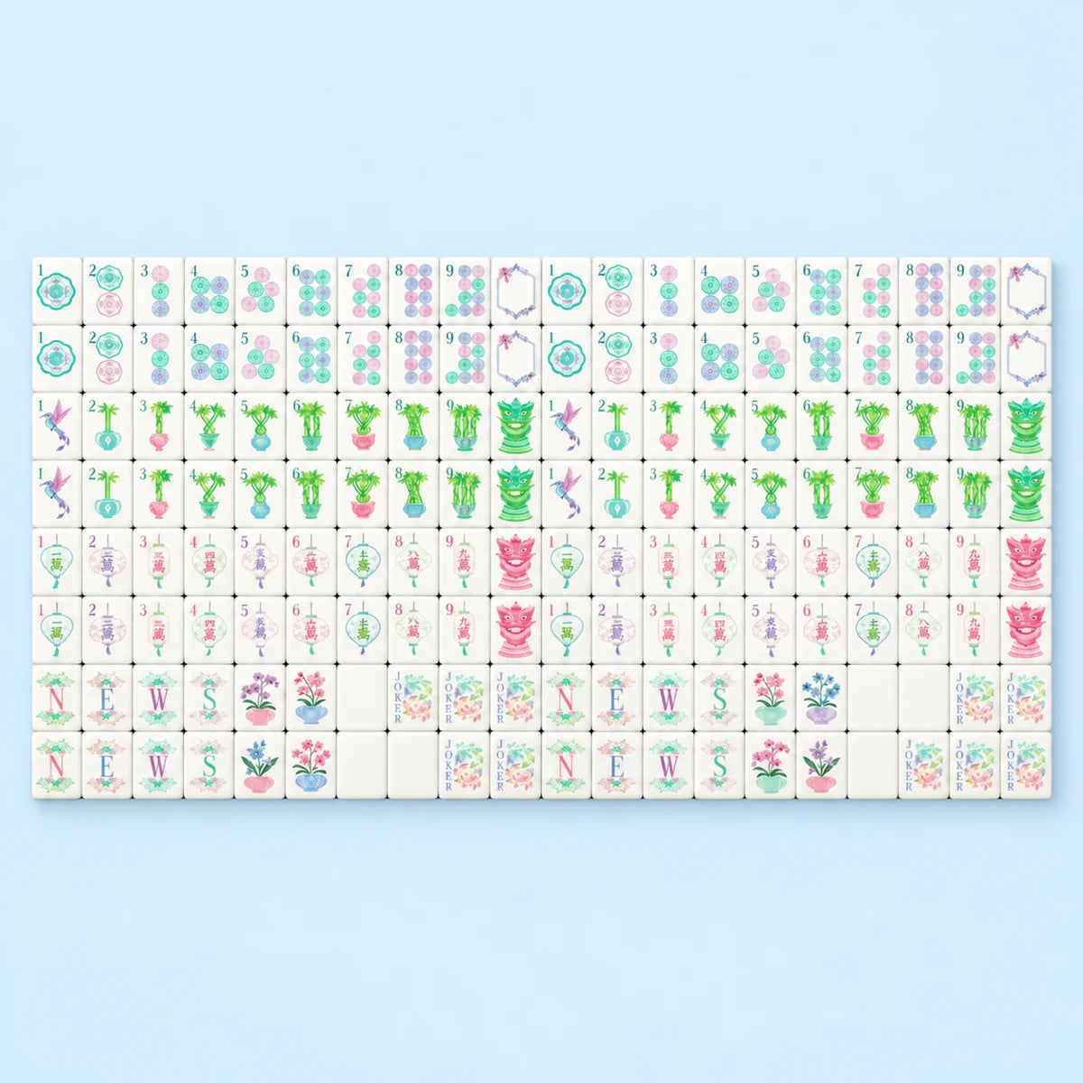 Blue Hour American mahjong tile inventory