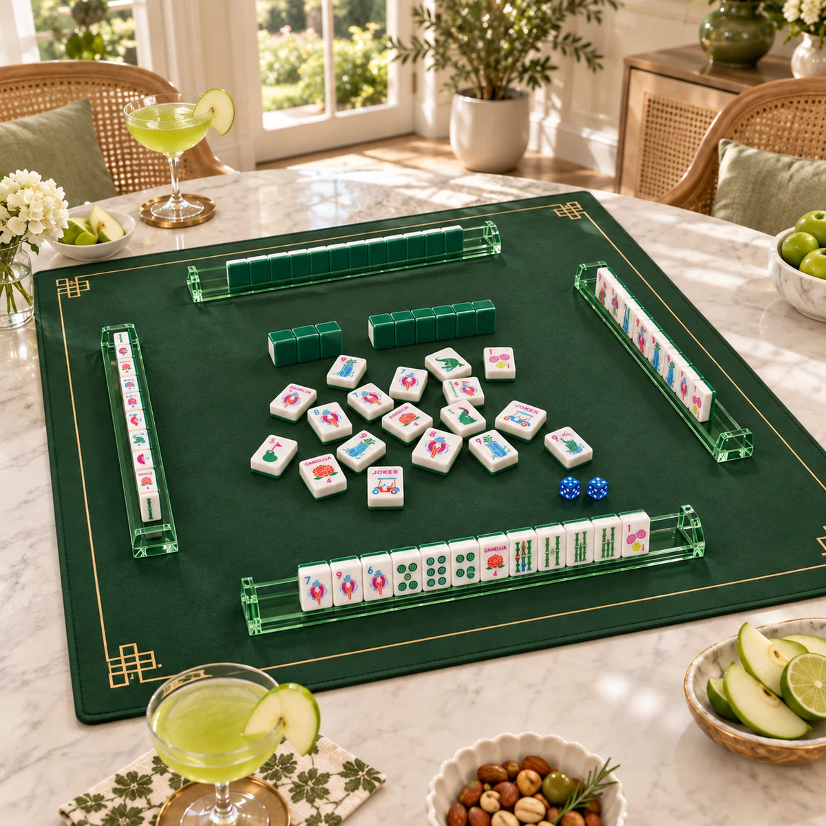 Country Club — wide view of the table set for mahjong